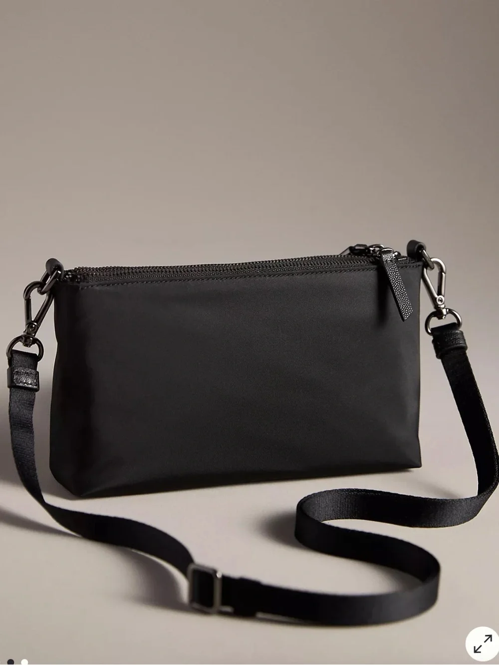 Tumi Adela Black Nylon Crossbody bag